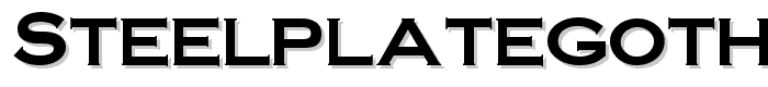SteelplateGothicBold normal font
